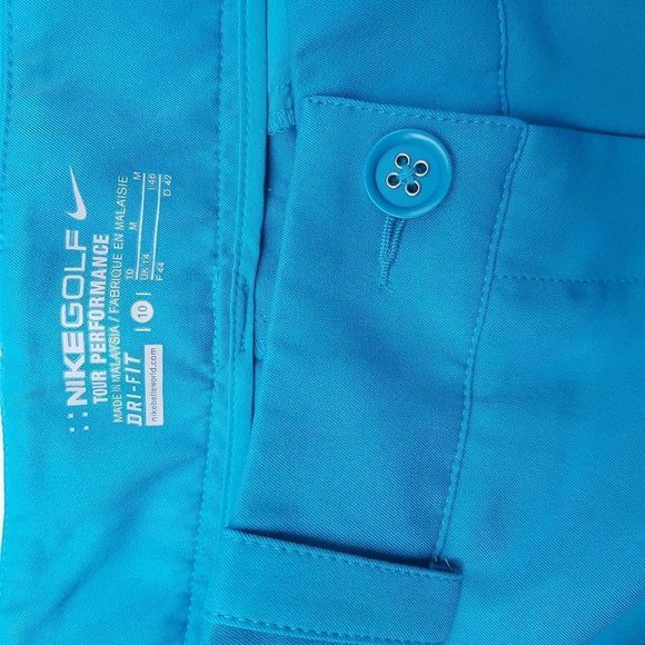 NIKE Golf Tour Performance DriFit Shorts Turquoise Medium - Picture 6 of 9